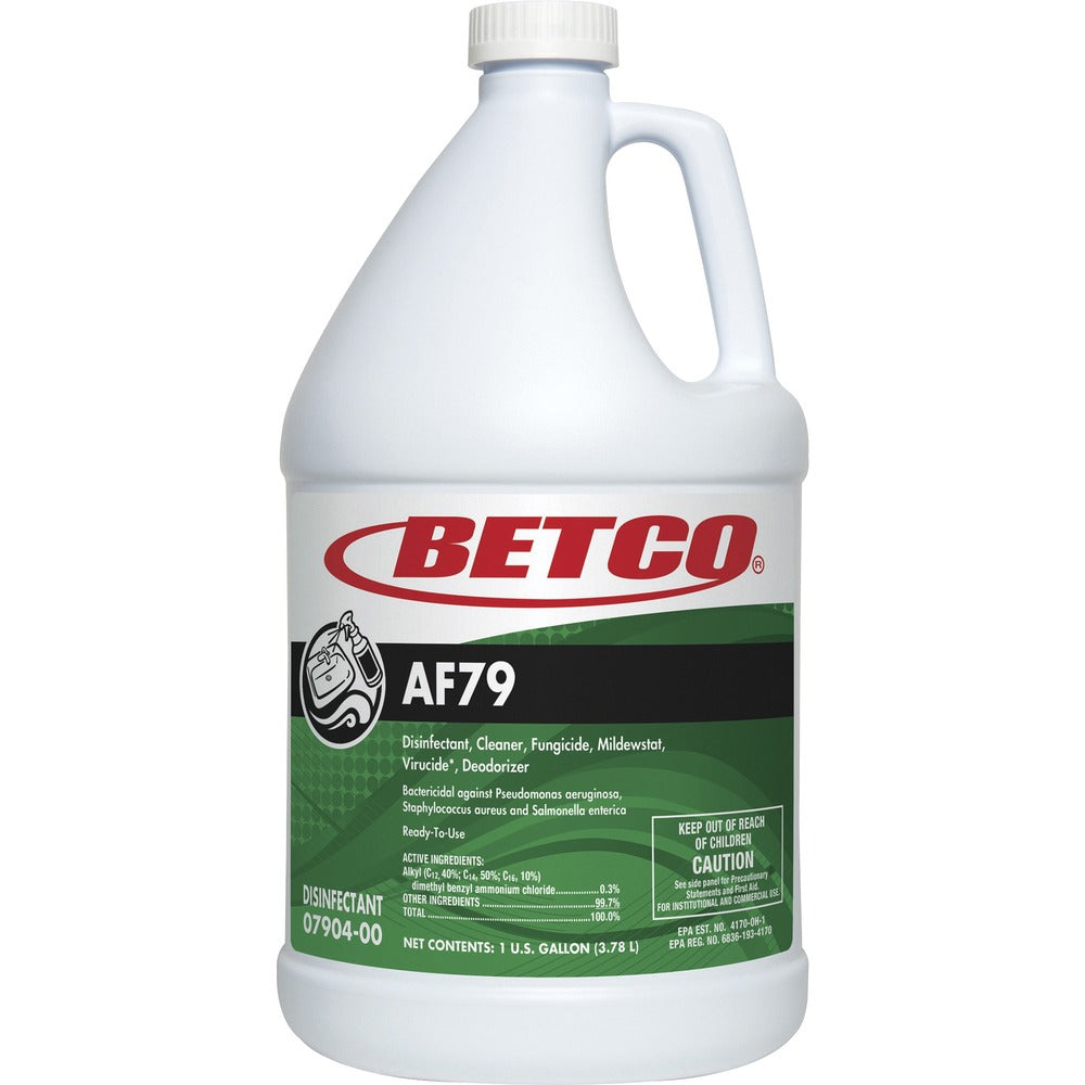 Image of Betco Corporation Bathroom Cleaner, Acid-free, RTU, Citrus, 1 Gal, Blue