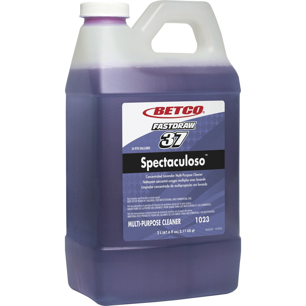 Image of Betco Corporation Multipurpose Cleaner, FastDraw, Lavender, 2 Liter, Purple