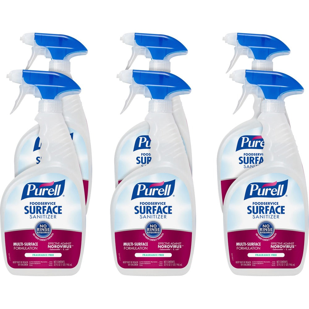 Image of Gojo Foodservice Sanitizer, Trigger Spray/Capped, 32oz, 6/CT, CL
