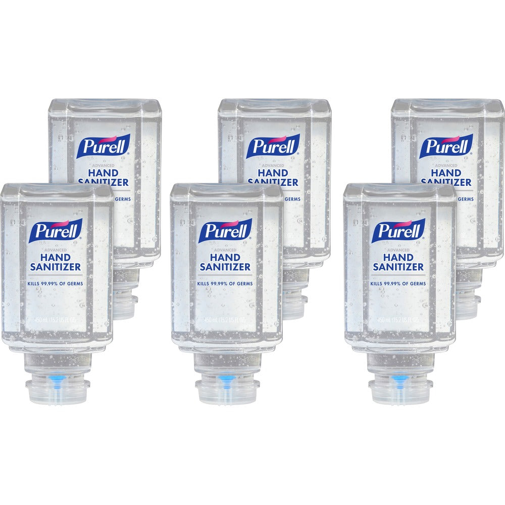 Image of Gojo Hand Sanitizer Refill, Gel, f/ESI, 450ml, 6/CT, Clear