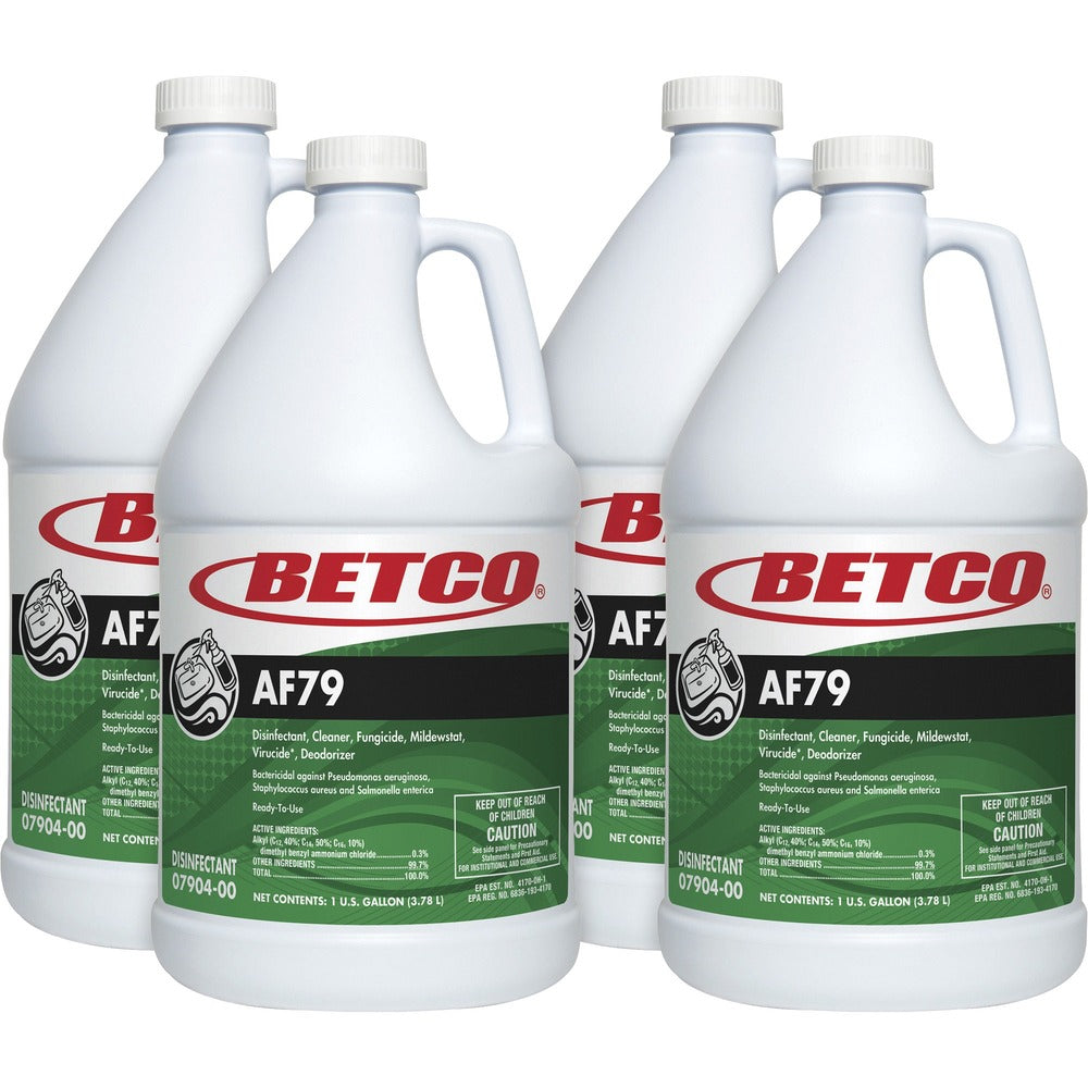 Image of Betco Corporation Bathroom Cleaner, Acid-free, RTU, Citrus, 1 Gal, 4/CT, Blue