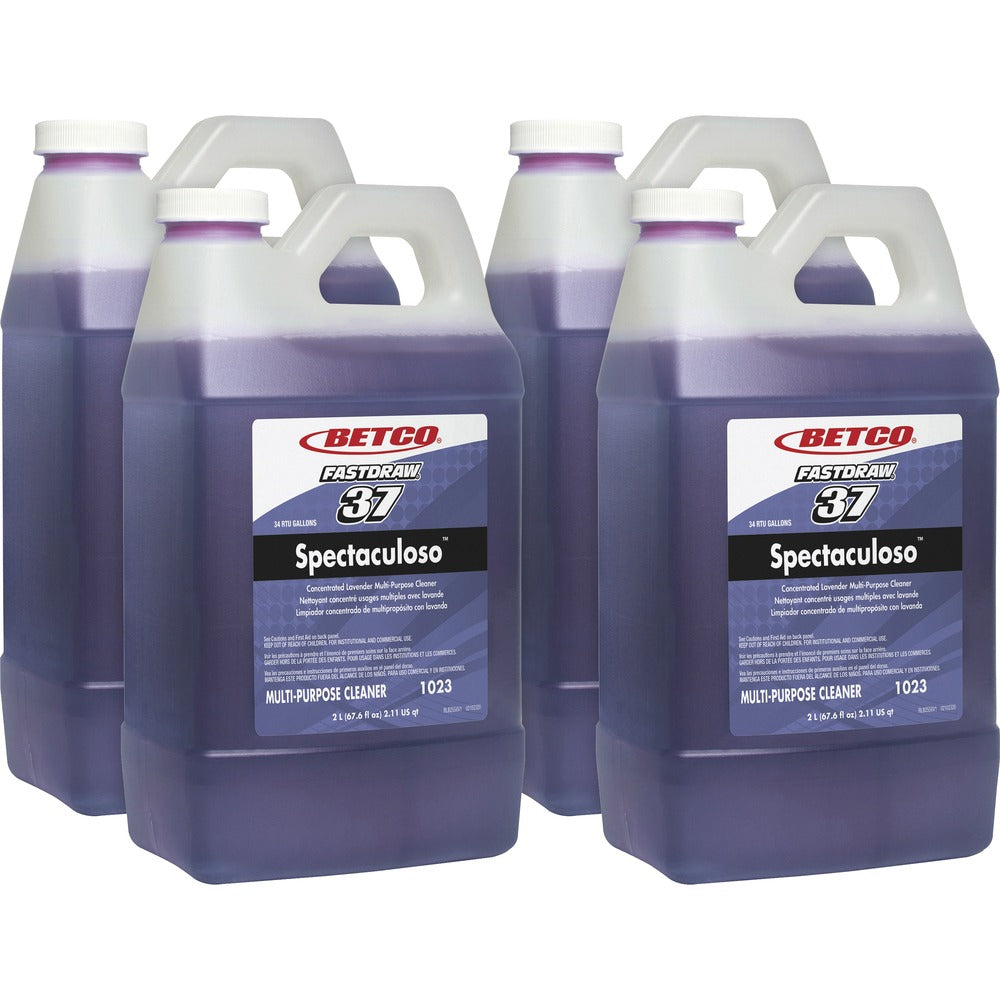 Image of Betco Corporation Multipurpose Cleaner, FastDraw, Lavender, 2L, 4/CT, Purple