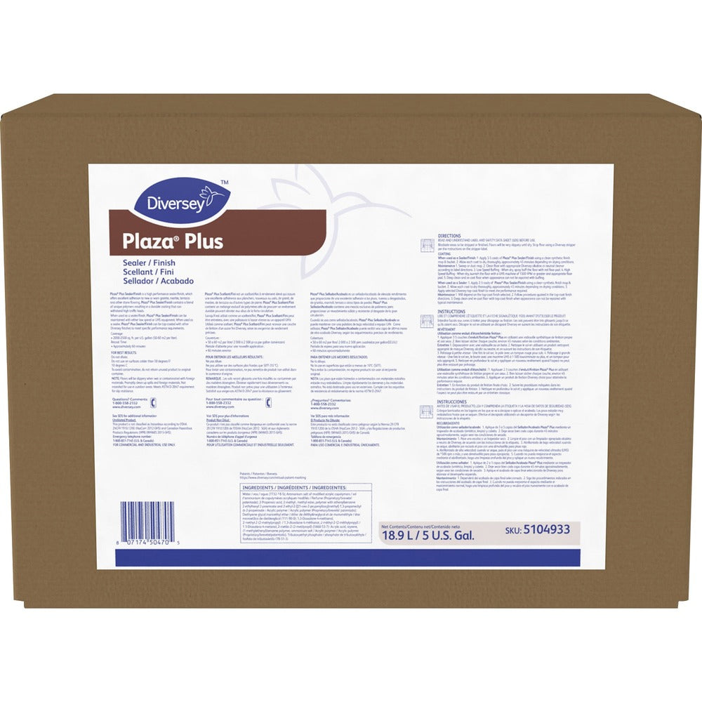 Image of Diversey Care Floor Sealer/Finish,RTU,Envirobox,5Gal,White