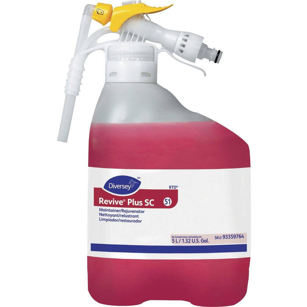 Image of Diversey Care Maintainer/Rejuvenator, Revive Plus, RTD, 5L, Red