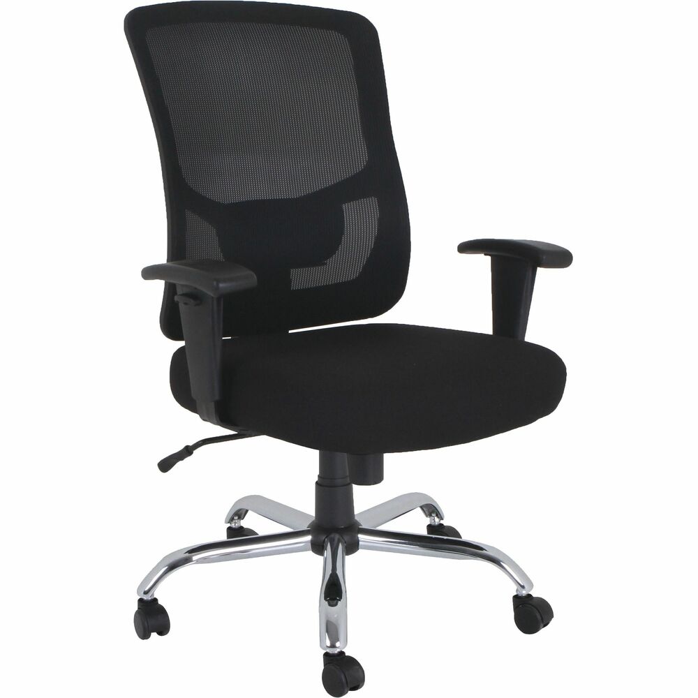 Image of Lorell Chair,Big&Tall,Fabric Seat,29-1/8"x31-1/8"x42-1/2",BK
