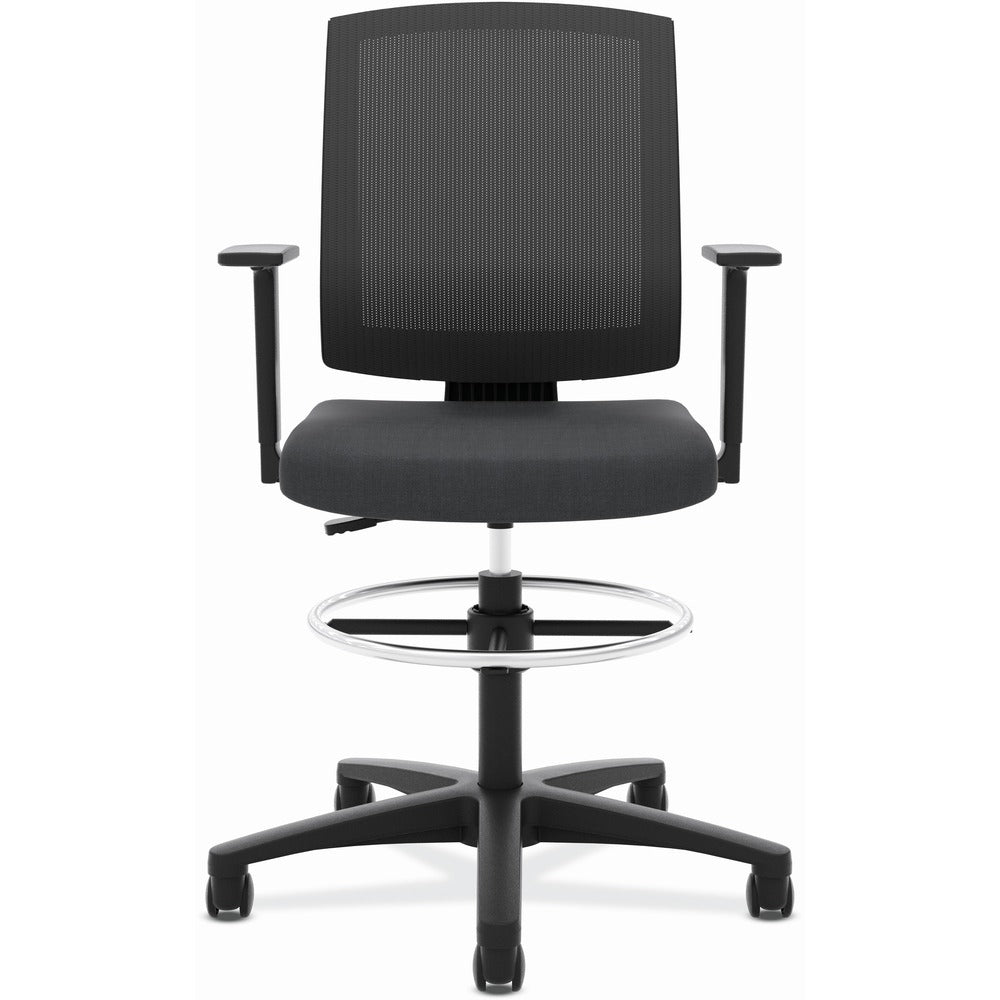 Image of HON Mesh Back Task Stool, 27"x27"x52", Black
