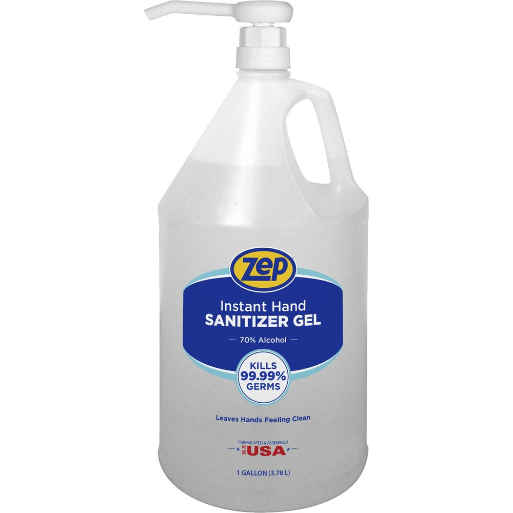 Image of Zep Commercial Hand Sanitizer, Pump-friendly, Alcohol-based, 1 Gal, Clear