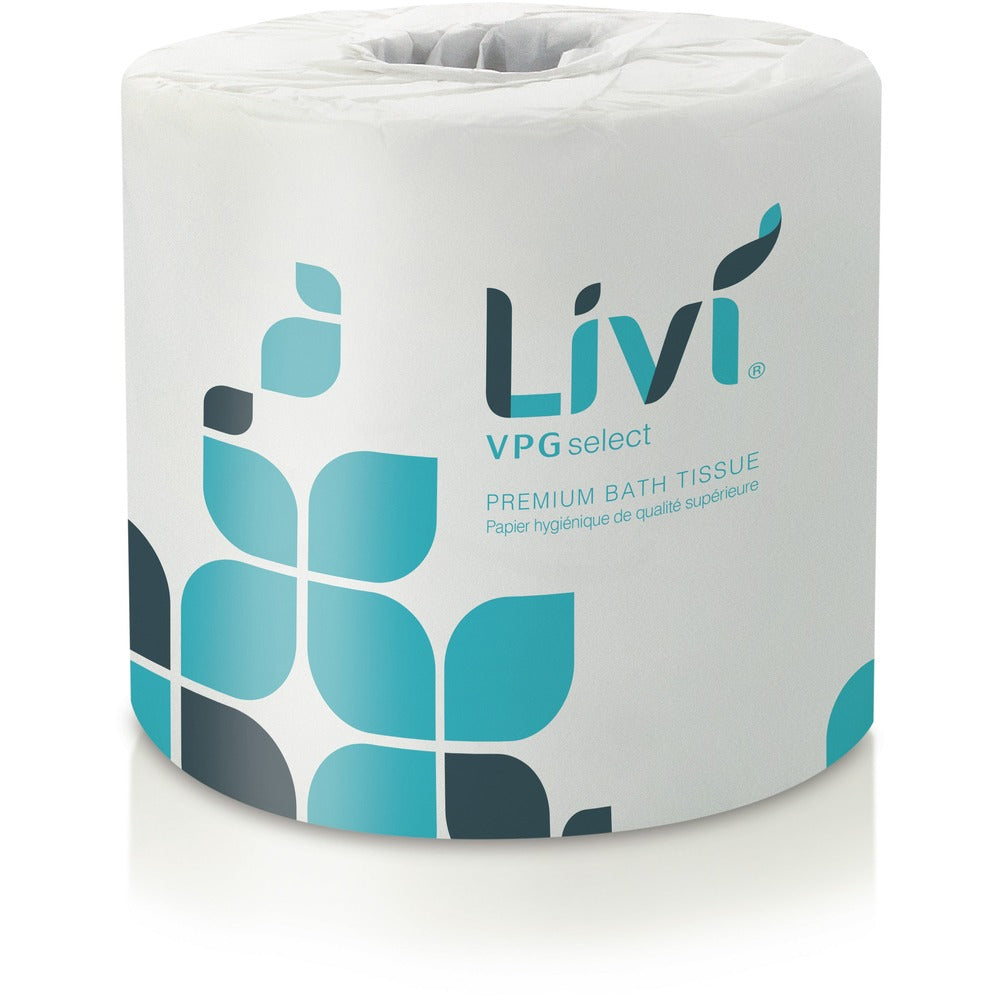 Image of Solaris Paper, Inc. Bath Tissue, 2-Ply, 500 Sht, 4-1/10"Wx3-3/4"L, 80/CT, White