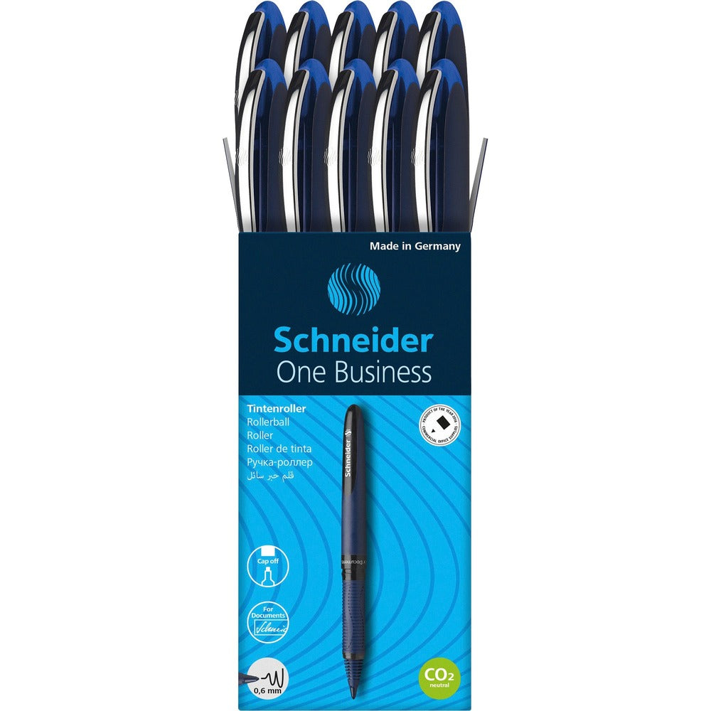 Image of Rediform Pen, Rollerball, One Business, 0.6mm Point, 10/PK, Blue