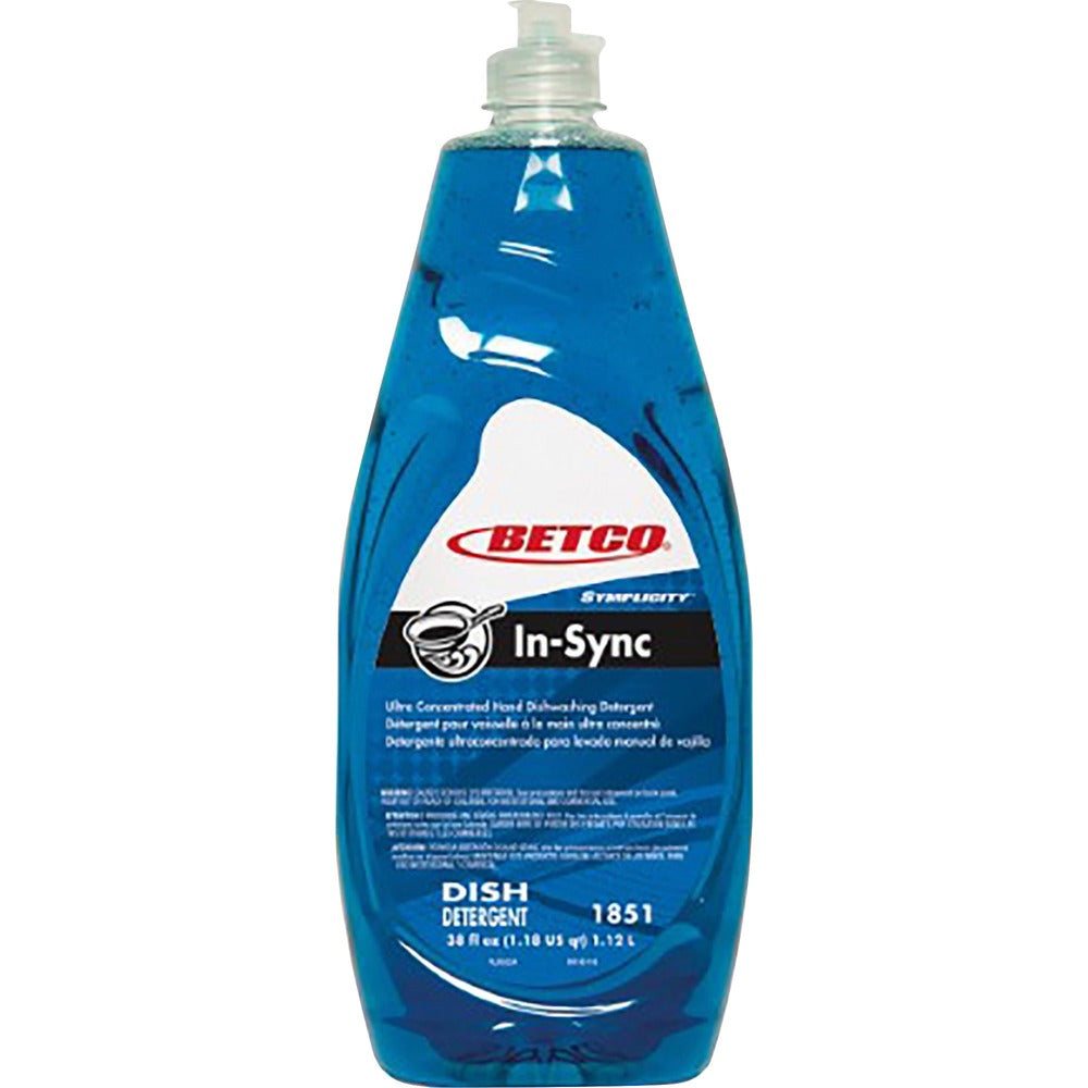 Image of Betco Corporation Dishwashing Detergent, Manual, Liquid, 38oz, Blue