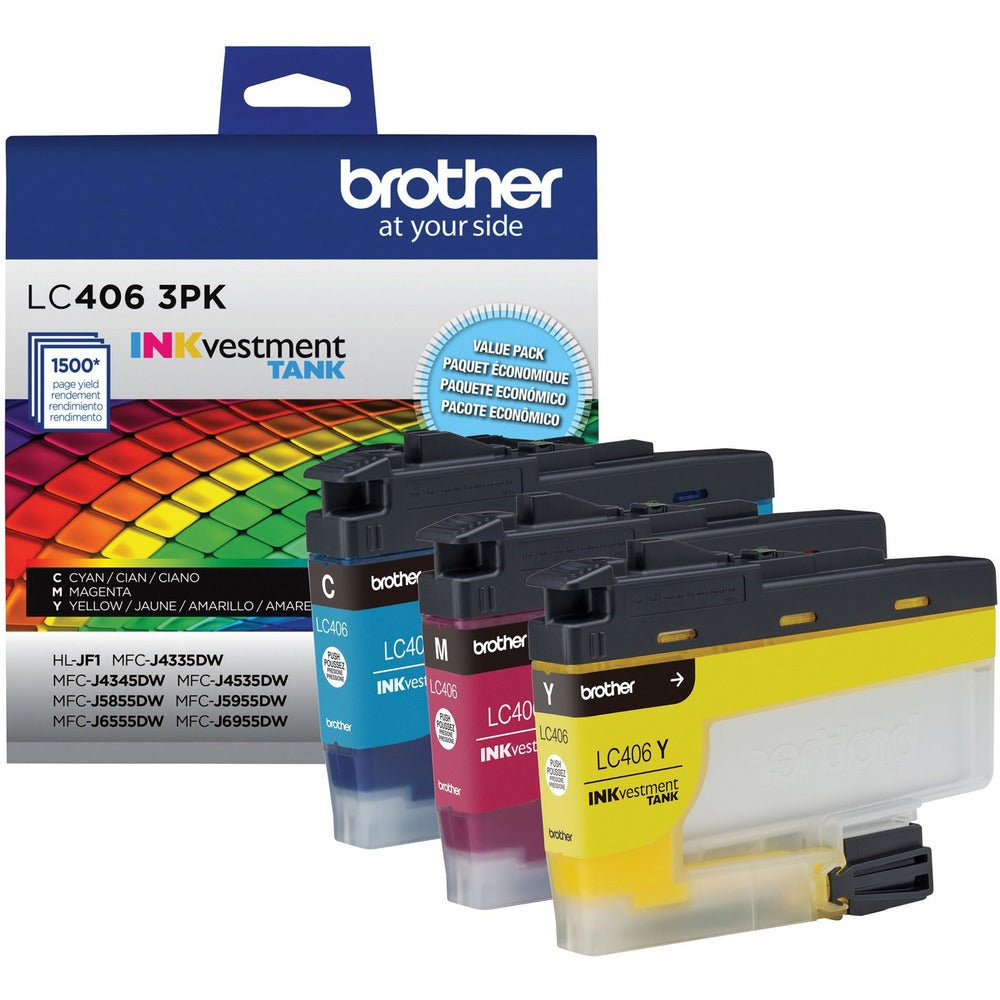 Image of Brother Ink Cartridge,MFC-J4335DW,1500 Pg Yld Each,CY/MA/YW