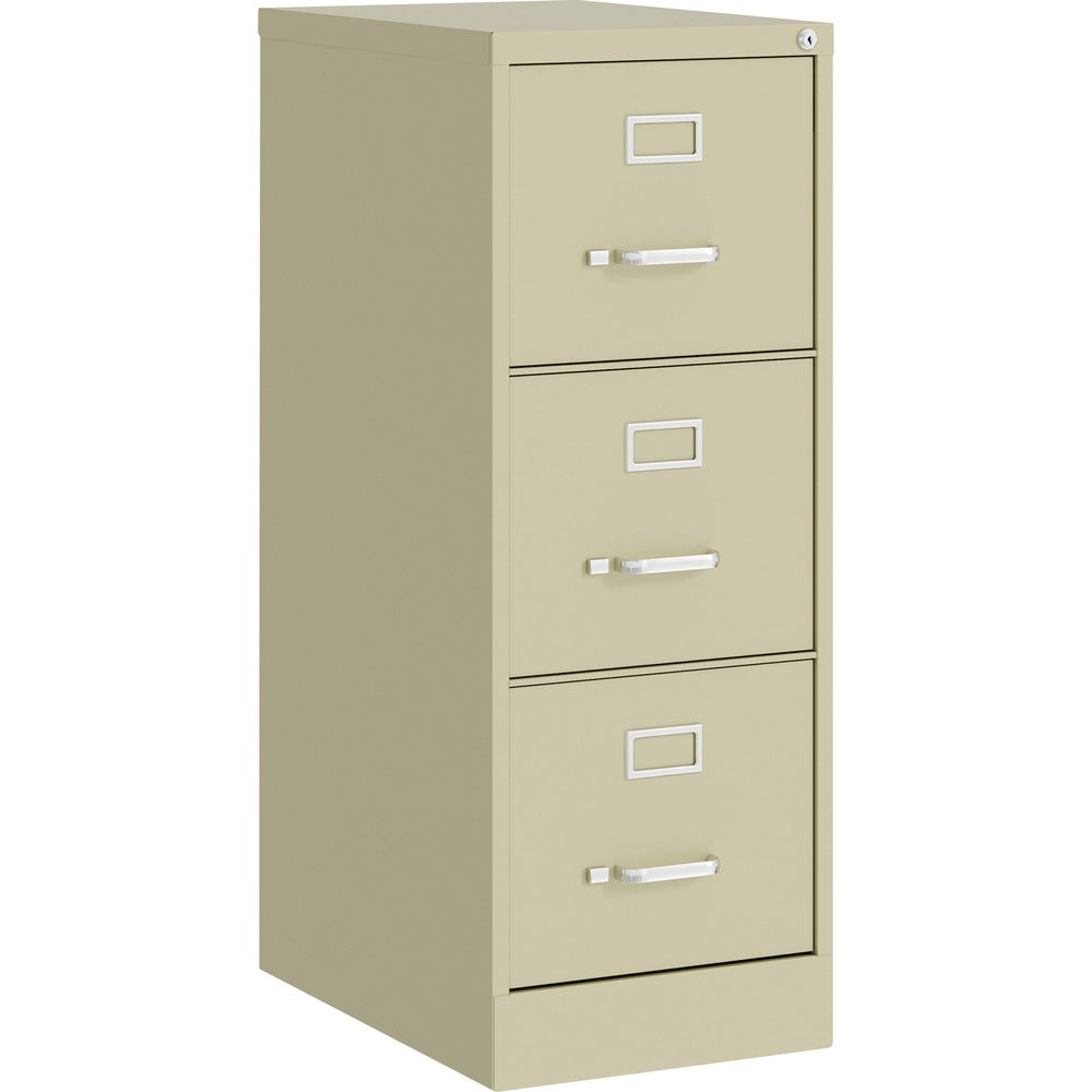 Image of Lorell Vertical File, 22" Deep, Comm, 3-Dwr, 15"x22"x40.2", PY