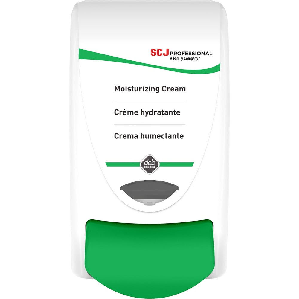 Image of S.C. JOHNSON & SON, INC Dispenser,Manual,f/Moisturizing Cream,1 L Cap,White/Green