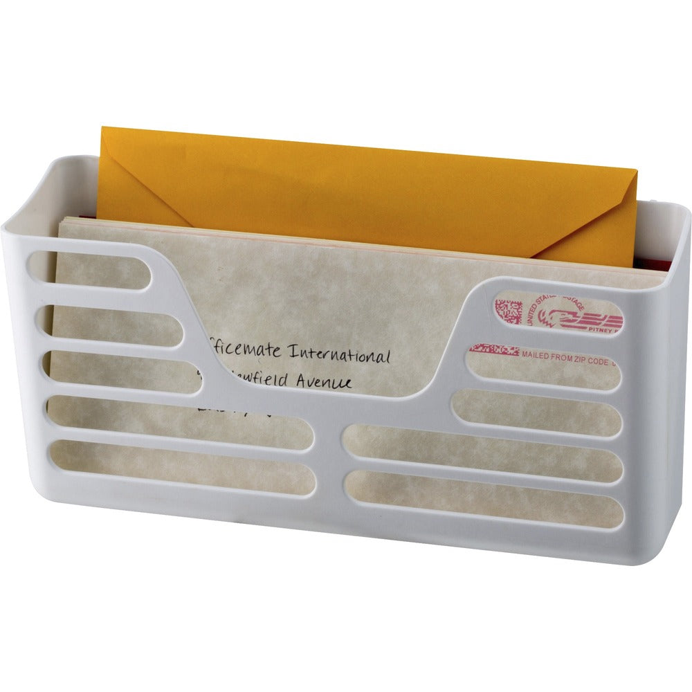 Image of Officemate Utility Pocket, Magnetic, 10-1/4"Wx3"Dx5-1/4"H, White