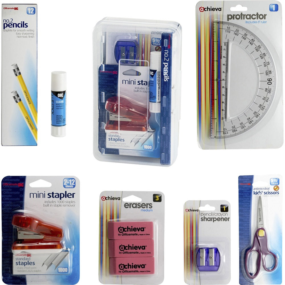 Image of Officemate Organizer Kit, 8-3/10"Wx4-4/5"Dx2-2/5"H, AST