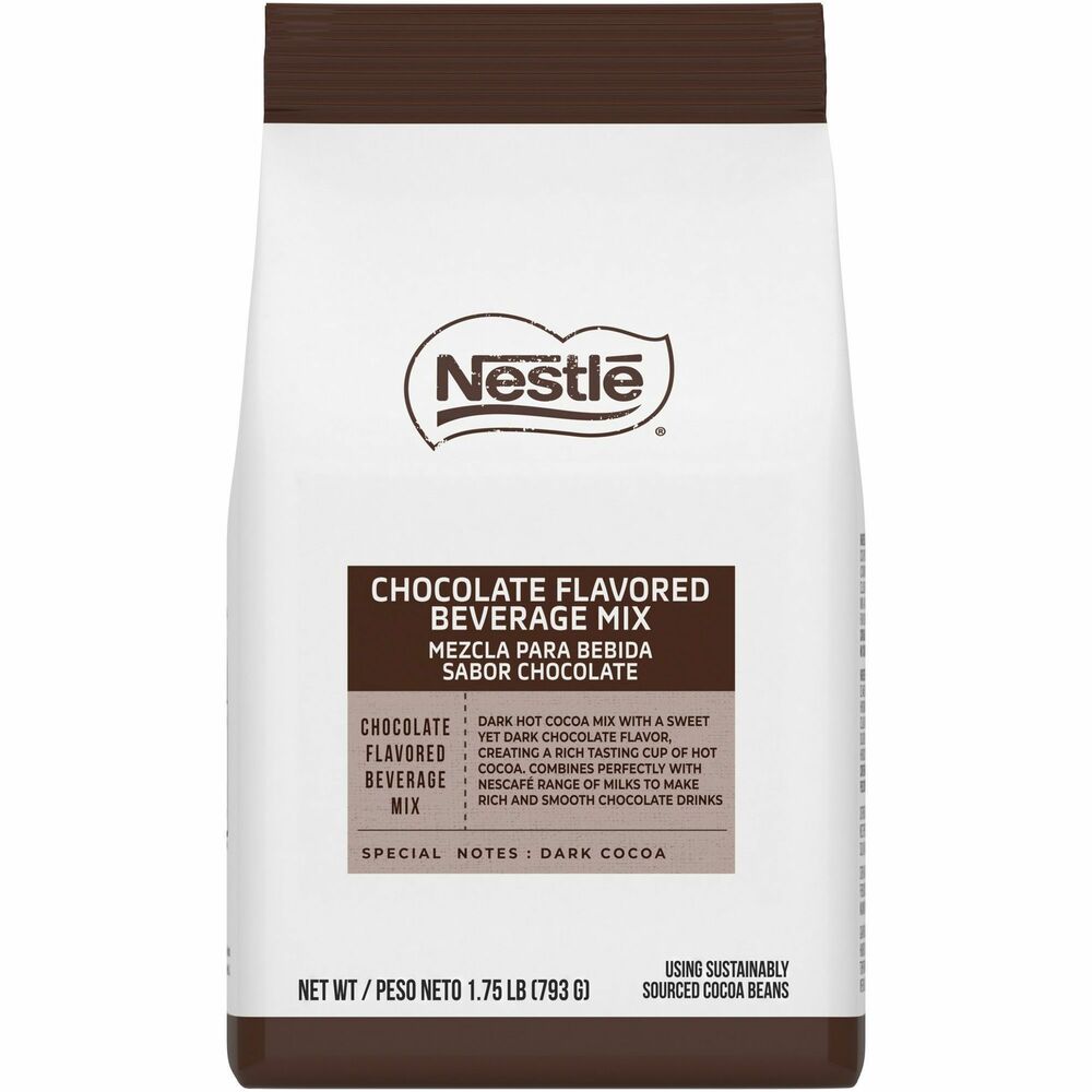 Image of Nestle USA Drink Mix, Premium Chocolate, 1.75 lb, 4/CT, Brown