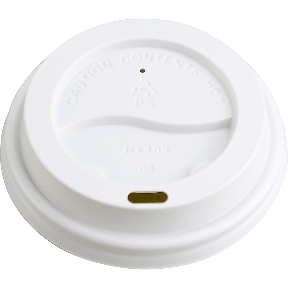 Image of Genuine Joe Hot Cup Lids, 8oz., 50/PK, White