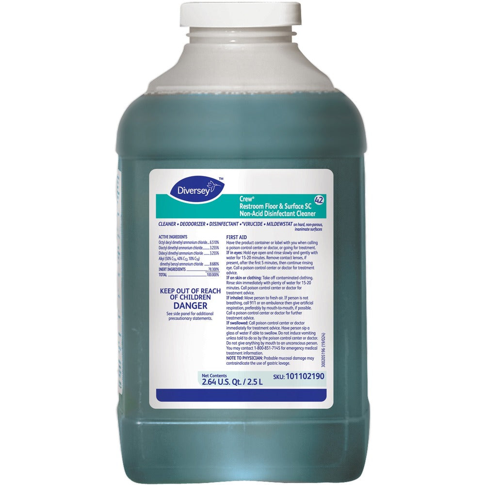 Image of Diversey Care Disinfectant Cleaner,J-Fill,f/Restrooms,Nonacid,2.5L,2/CT,GN