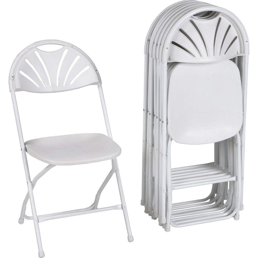 Image of Cosco Home And Office Products Chair, Folding, 300 lb. Weight Capacity, 8/CT, White