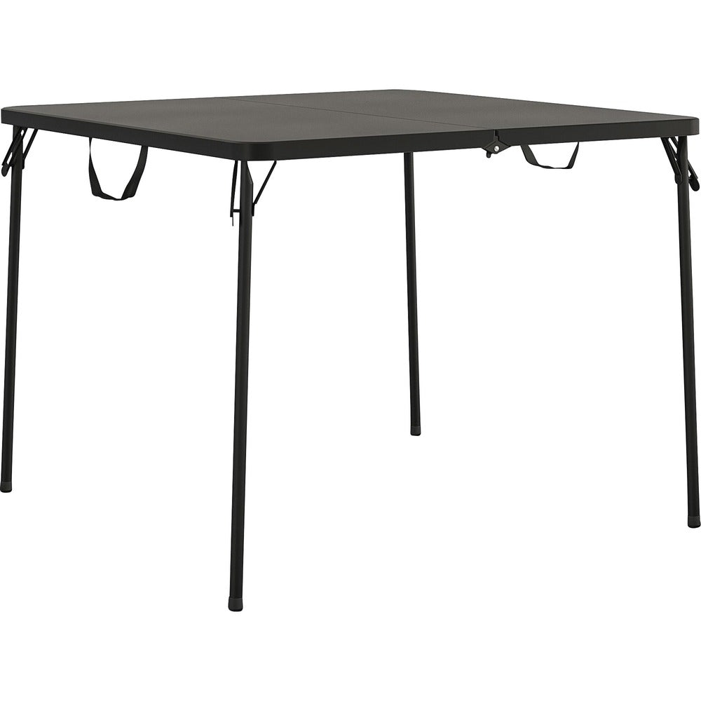 Image of Cosco Home And Office Products Table, Card, Fold in Half, 38-1/2"Wx38-1/2"Lx29-1/2"H, Black