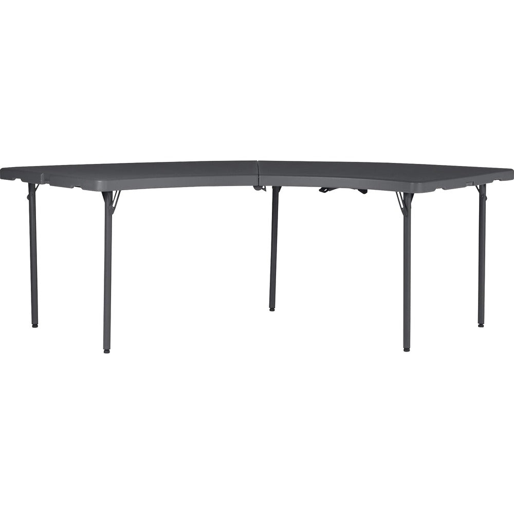 Image of Cosco Home And Office Products Table, Folding, Moon, 30"Wx96"Lx29-3/16"H, Gray