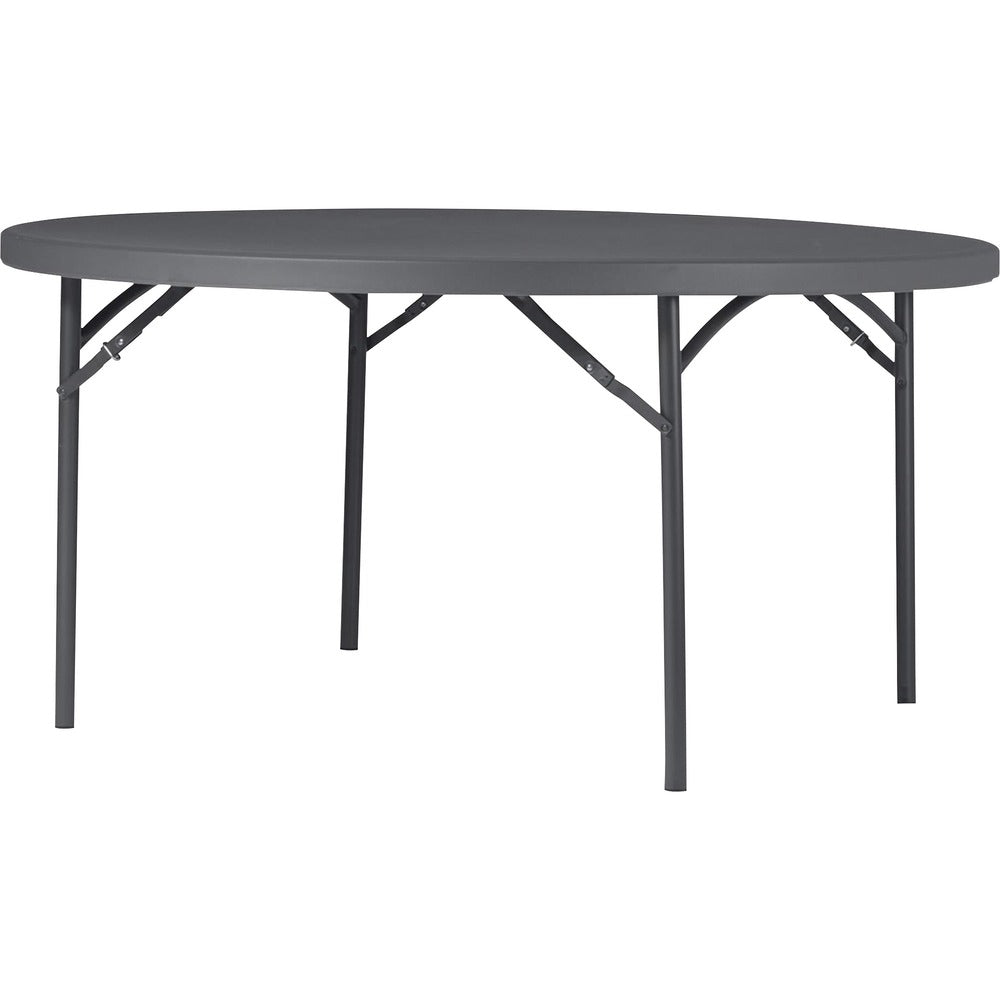 Image of Cosco Home And Office Products Table, Folding, Round, 72"Wx72"Lx29-3/10"H, Gray