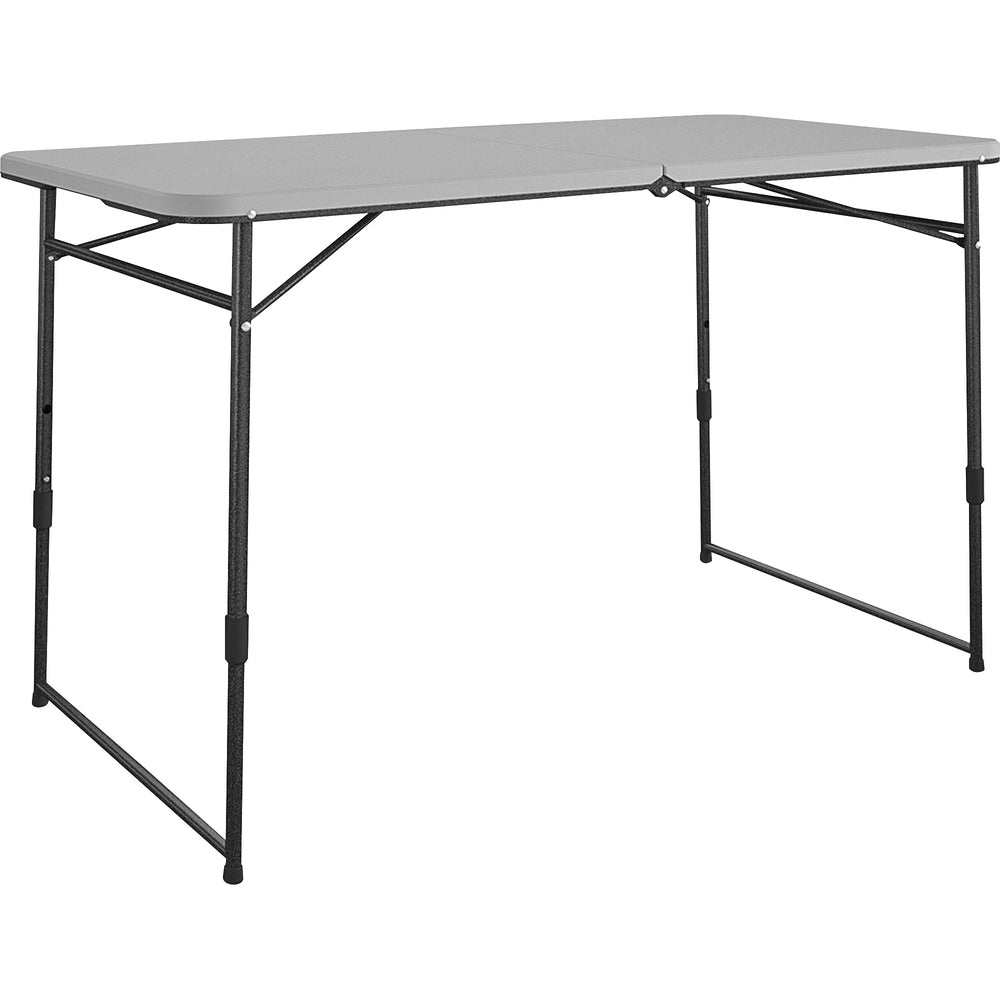 Image of Cosco Home And Office Products Table, Utility, Fold-in-Half, 48"Wx24"Dx28"H, Gray
