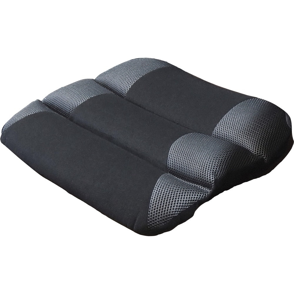 Image of Kantek Seat Cushion, Memory Foam, 1-3/4"Wx15"Lx18-1/2"H, Black/Gray