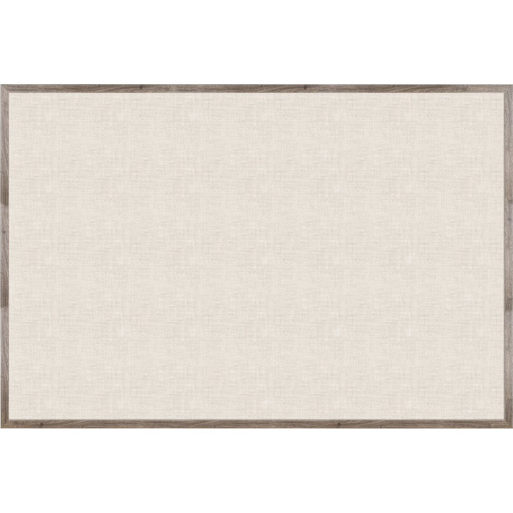 Image of U Brands Bulletin Board, Linen, 72"Wx48"H, Rustic/Natural