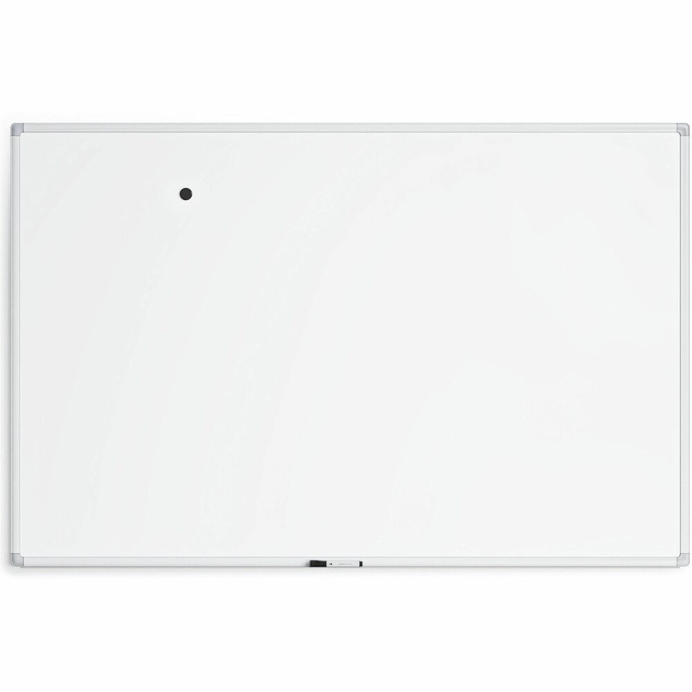 Image of U Brands Whiteboard,Magnetic,Porcelain Steel/AluminumFrame,72"x48",WE