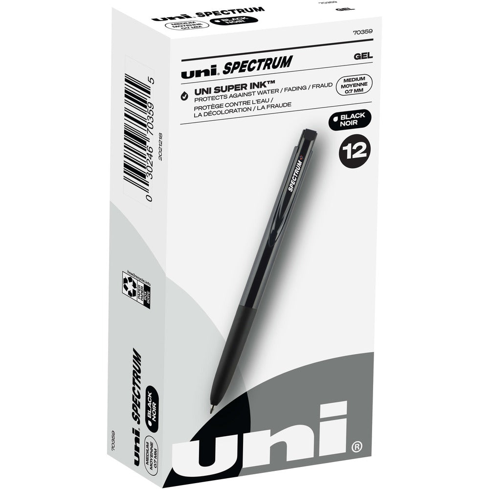 Image of uni-ball Corporation Pen, Gel, Spectrum, 0.7mm, Black