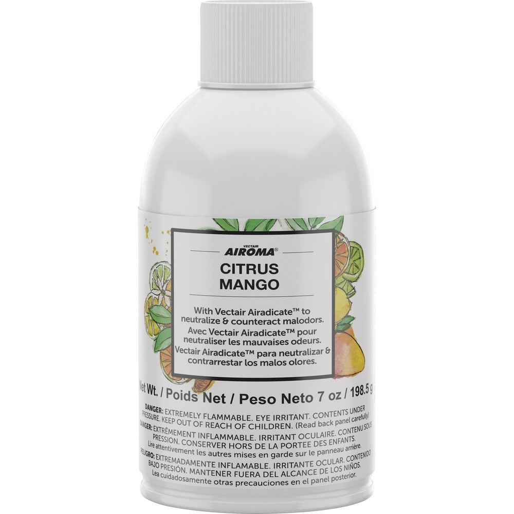 Image of Vectair Systems, Inc. Refill, Airoma, Citrus Mango, 2-3/5"x2-3/5"x5-3/5", 12/CT,MI