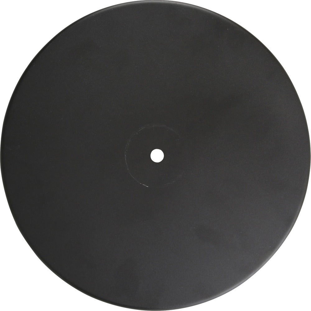 Image of Genuine Joe Base,Flat,Steel/Concrete,Rubber Feet,12"Diameter,2/CT,Black