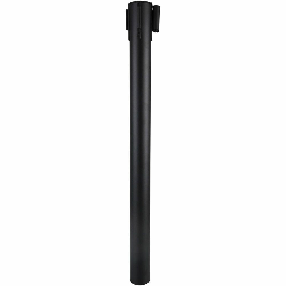 Image of Genuine Joe Posts, w/Adj Nylon Web Tape, 34"H, 2/CT, Black