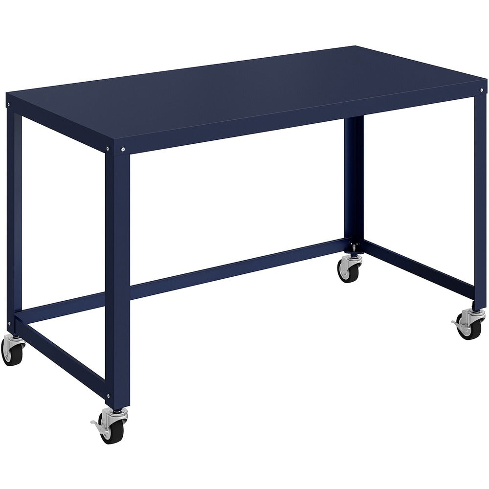 Image of Lorell Desk,Mobile,Steel,200 lb Cap,48"x24"x30",Navy