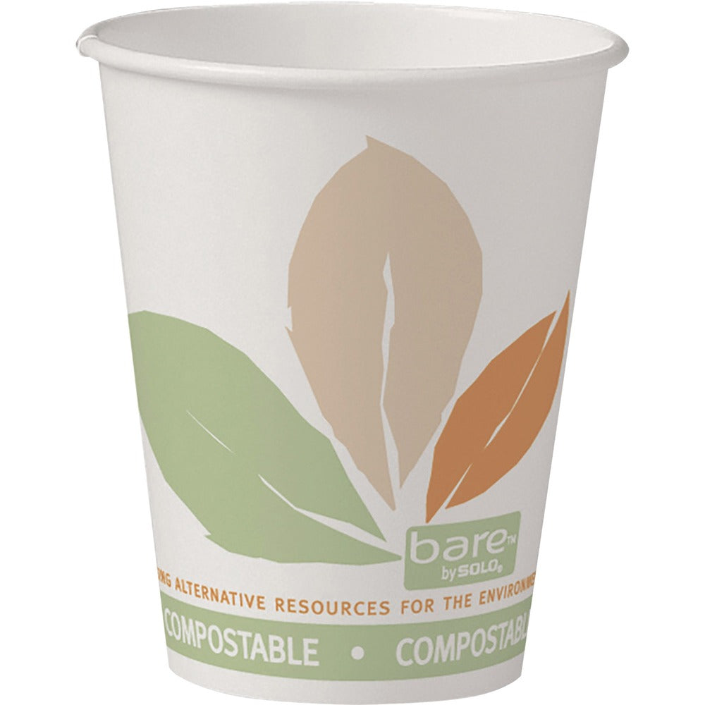 Image of Solo Cup Company Cups, f/Hot Beverages, PLA-Lined, 8oz, 50/PK, MI