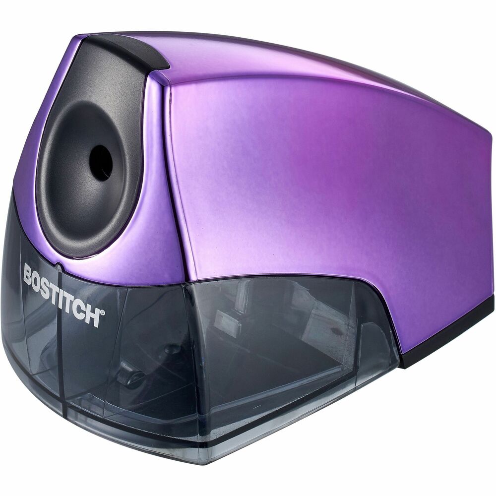 Image of Bostitch (Stanley Bostitch) Pencil Sharpener, Electric, 4"x8-1/3"x4-1/4", Metallic PE