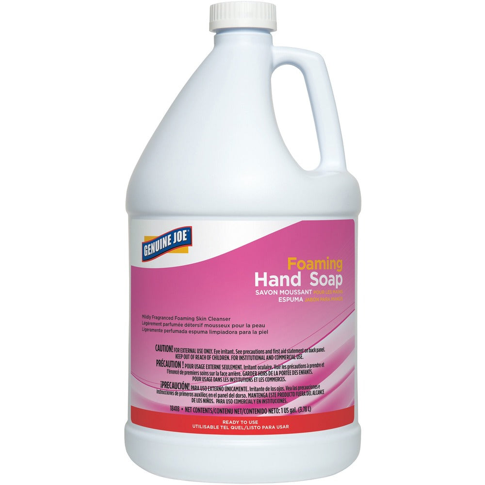 Image of Genuine Joe Handwash, Foam, Ultra Mild, 1 Gallon, Pink
