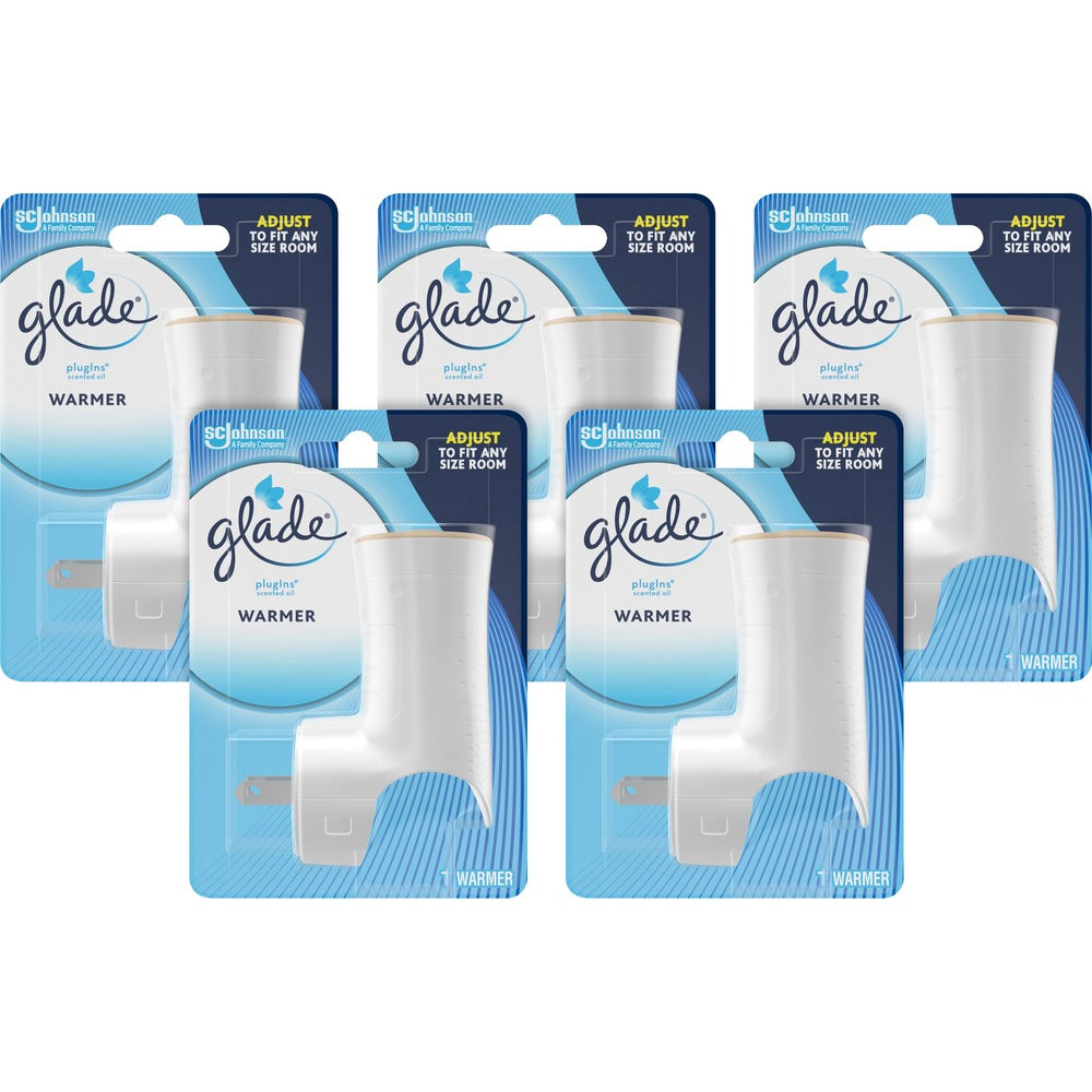 Image of S.C. JOHNSON & SON, INC Oil Warmer, Glade PlugIns, Refillable, 5/CT, White