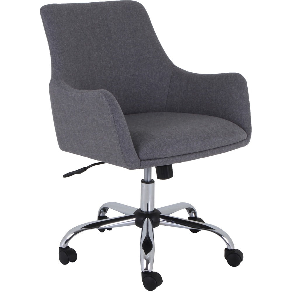 Image of Lorell Task Chair, Fabric, 25-5/8"x27-3/4"x32-7/8" to 36-3/4", Gray