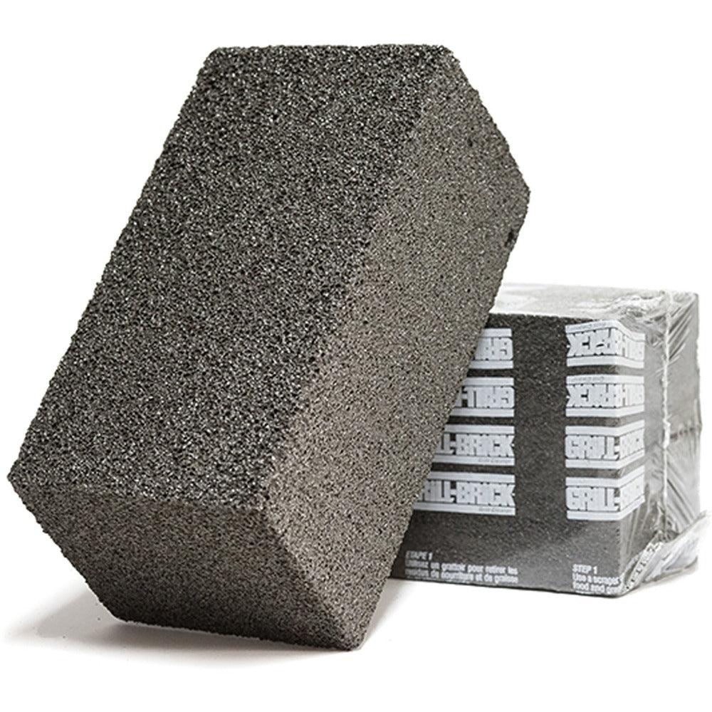 Image of Genuine Joe Brick,f/Cleaning Grills,8"x4"x3-1/2",12/CT,Gray