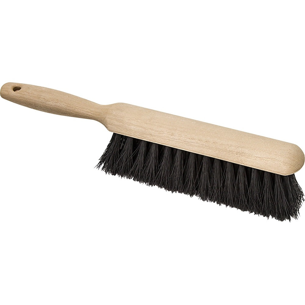 Image of Genuine Joe Brush,Counter,2-1/2"Polly Trim,8"Sweep,13"L Plastic Block,BK