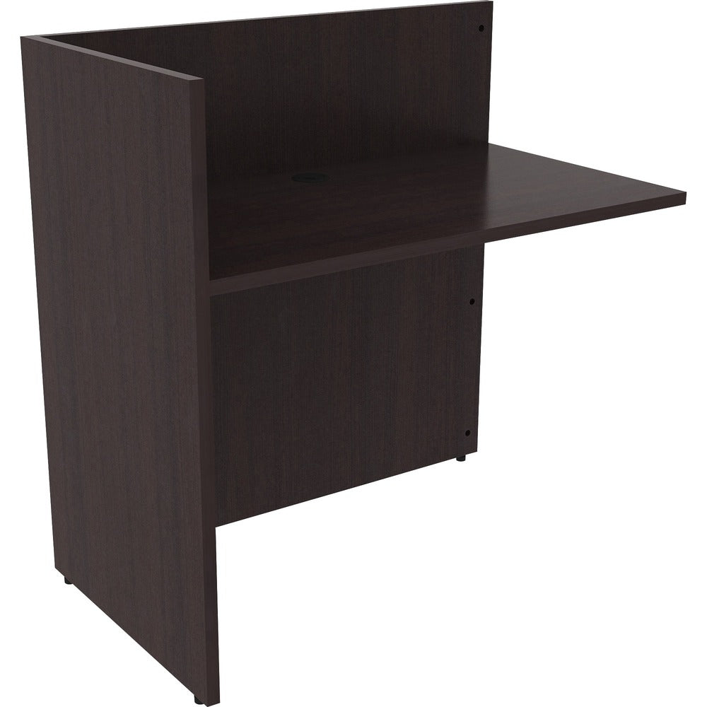Image of Lorell Reception Return, 42"x24"x41-1/2", Espresso