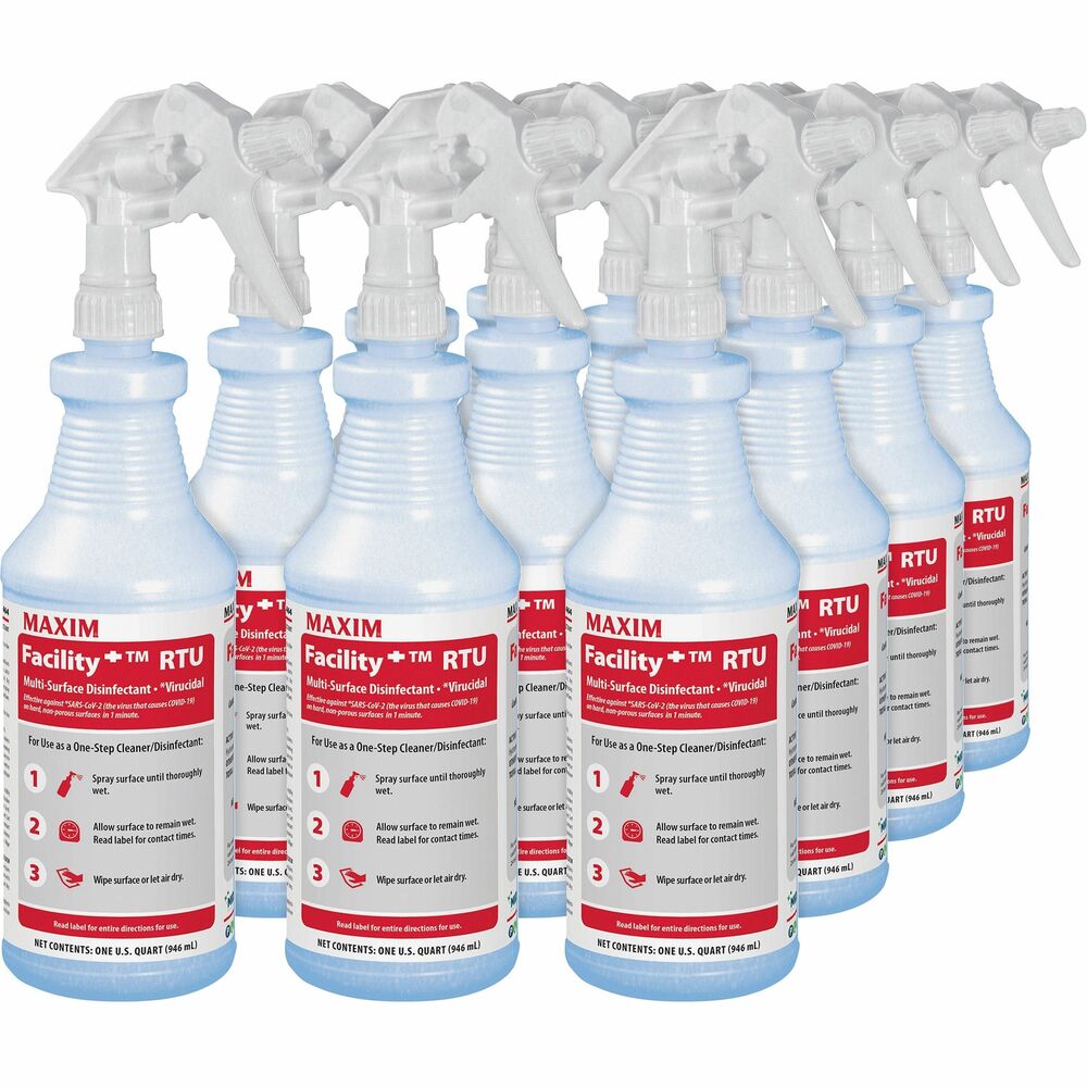 Image of Midlab Inc Disinfectant/Cleaner,RTU,Hydrogen Peroxide,1 QT,12/CT,CL