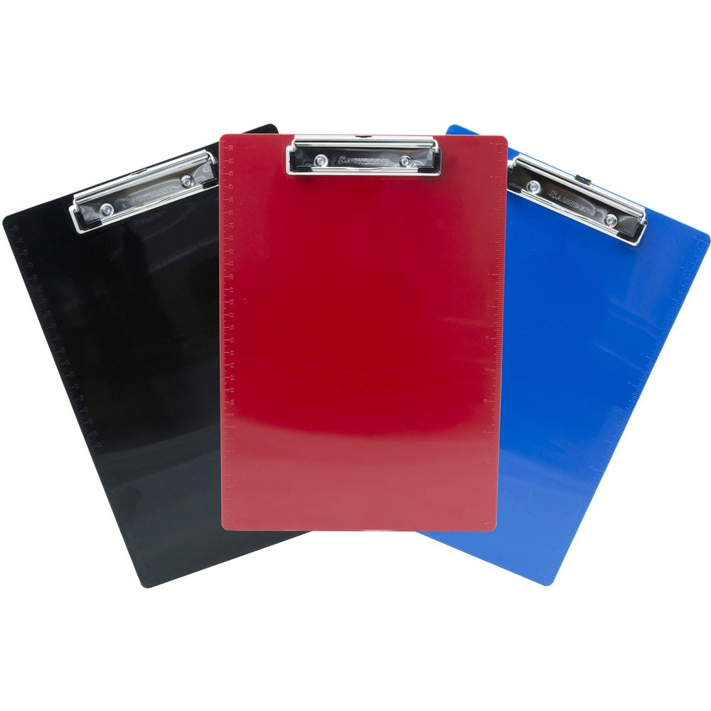Image of Saunders Clipboard,Recycled Plastic,9"x4/5"x14-3/4",3/PK,AST