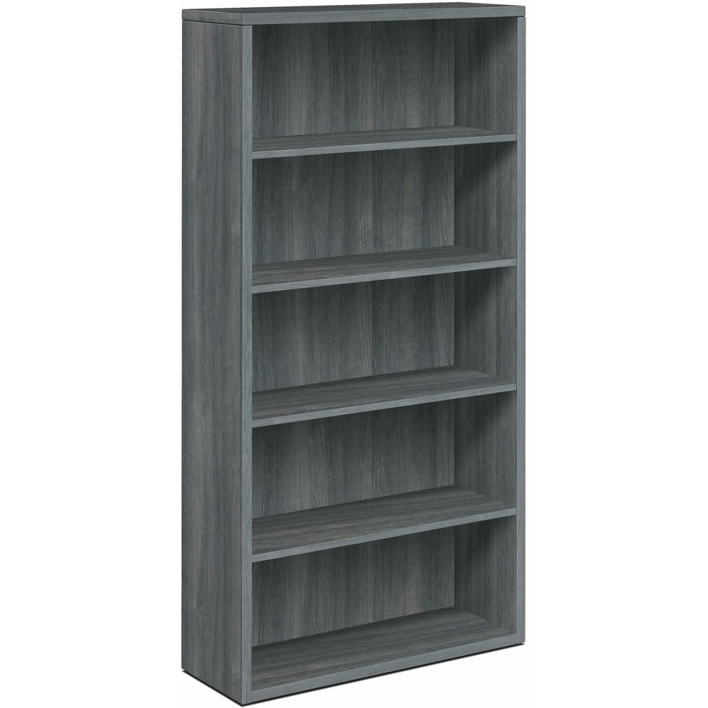 Image of The HON Company Bookcase, 5 Fixed Shelves, 36"x13-1/8"x71", Sterling Ash