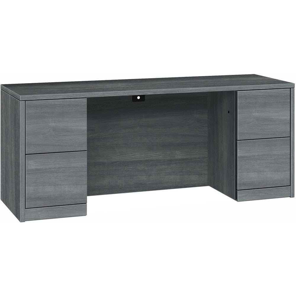 Image of The HON Company Credenza, w/Kneespace, 72"x24"x29-1/2", Sterling Ash