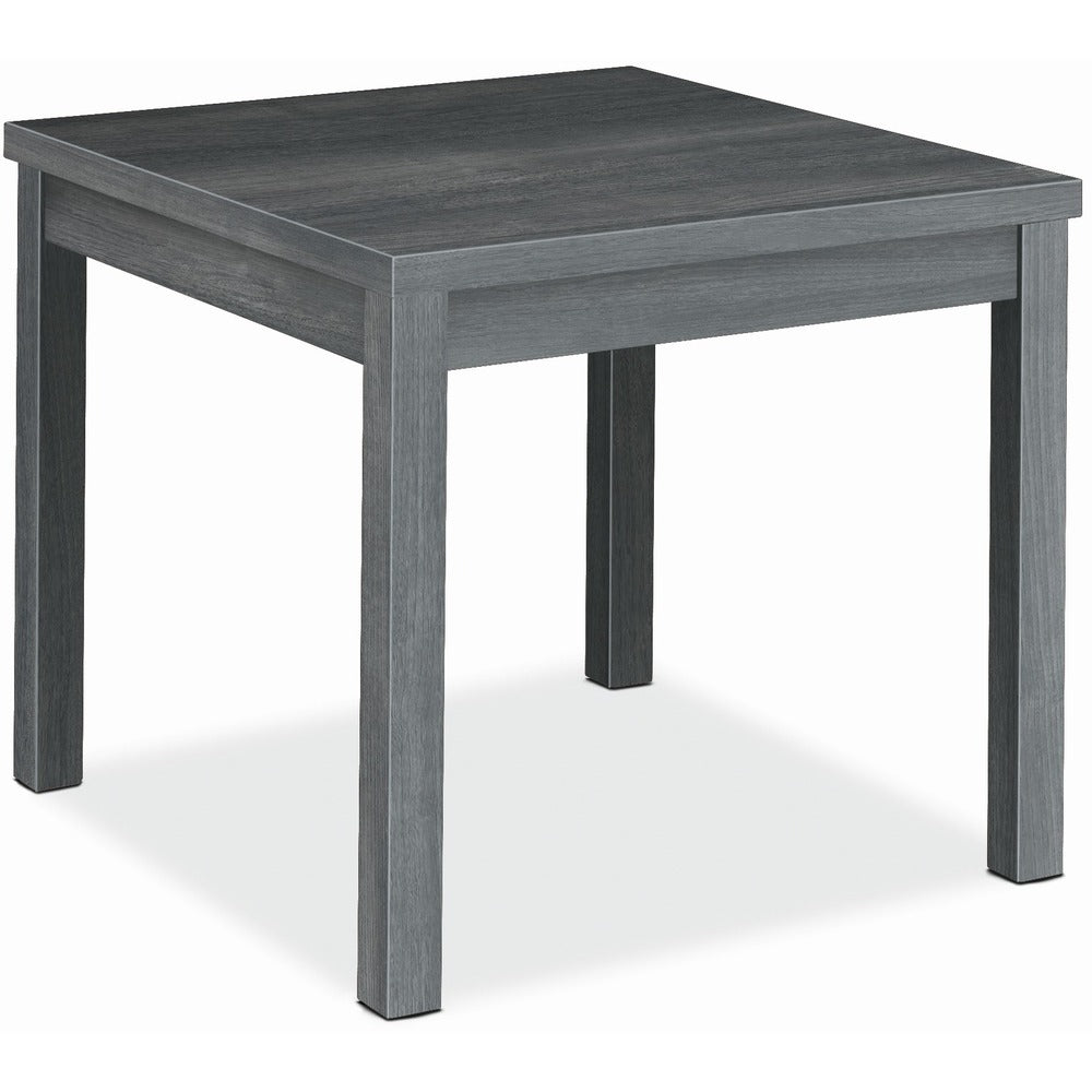 Image of The HON Company Corner Table, Laminate, 24"x24"x20", Sterling Ash