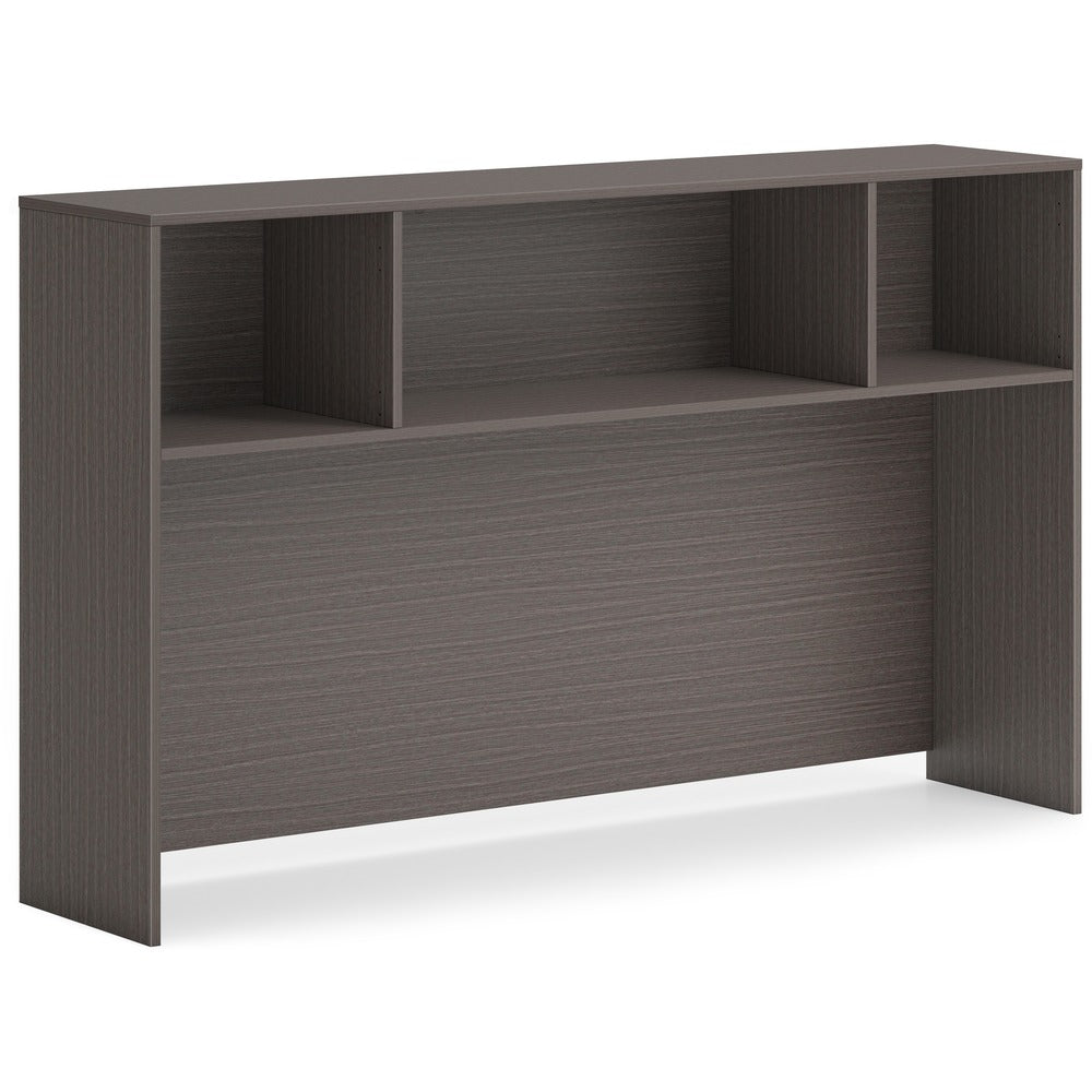 Image of The HON Company Hutch, No Doors, 66"x14"x39-1/4", Slate Teak