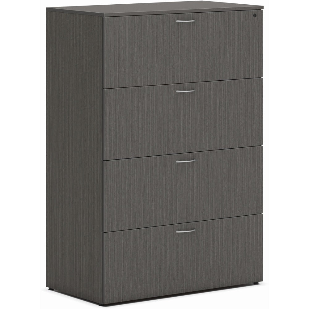 Image of The HON Company Lateral File,4-Drawer,36.5"x20"x53",Slate Teak